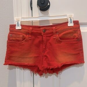 Joes orange Jean shorts